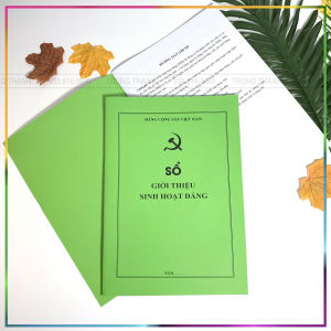 Sổ giới thiệu sinh hoạt Đảng kích thước A4