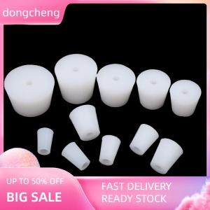 dongcheng Cấp thực phẩm nhà Brew Wine stoppers hình nón Silicone cắm với lỗ duy nhất cho airlock van Bubbler lên men XẢ VAN