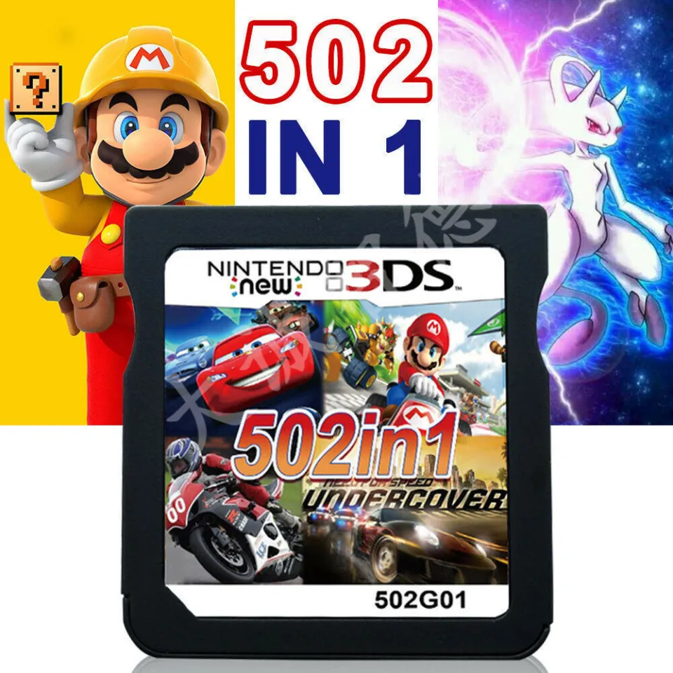 Racing Album 502 Games in NDS Game Pack Card Super Combo