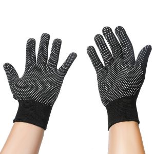 SET 12 ĐÔI Găng tay Lao Động Có Hạt Cao Su Chống Trơn Trượt Màu Đen Dùng Kéo Co Làm Vườn - Bao Tay Bảo Hộ An Toàn Giá Rẻ