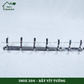 Móc treo đồ nhà tắm Inox 304 đúc PHÁT ĐẠT (5,6,7 móc) không rỉ sét, Móc áo inox cao cấp, giá treo inox (SP001). 