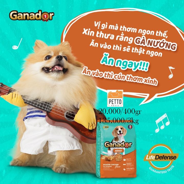 [pettohouse gò vấp] thức ăn cho chó trưởng thành Ganador adult roasted ...