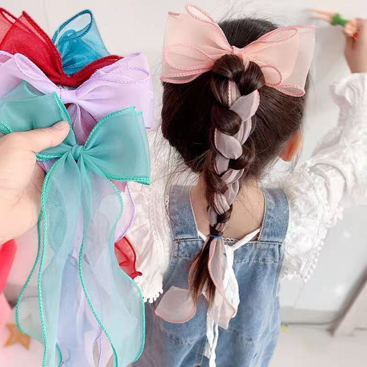 Darling Baby Kid Girl Korean INS Style Big Bow Knotted Hair Clip