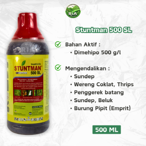 Stuntman Insektisida 500SL- 500ml- Efektif dalam mengatasi Hama Serangga dan Kelompok Telur HPBP HPP  Wereng dan Golongan Lepidoptera.