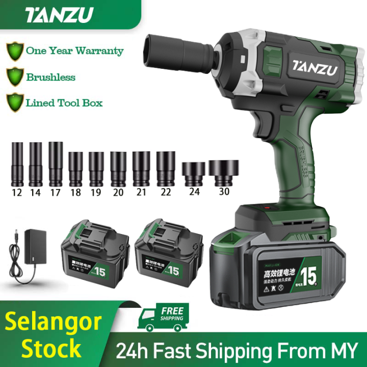 Tanzu Mt 21v 330 600 800nm Brushless Cordless Impact Wrench Driver