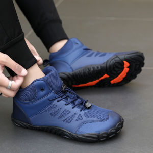 Mens Hiking Shoes Snow Boots Winter Shoes Booties Anti-Slip Water Resistant Outdoor Sneakers Men Snow Boots Winter Anti-Slip Ankle Booties Waterproof Shoes
