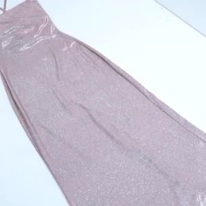 JS prom bling bling Evening Dinner Gown Party banquet evening dress Beyouare Elegant High-End Shiny Spaghetti Strap Dress for Women Summer New Pink European and American Bodycon Lo