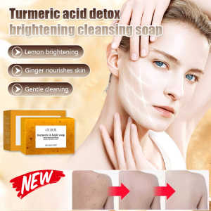 Body Care Cleansing Facial Soap Gentle Cleansing Detox Lemon Turmeric Moisturizing Facial Soap