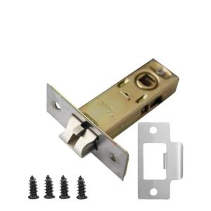 Practical Sturdy Metal Tubulars Mortice Latches Set Portable Accessory for Internal Door with Reversible Designs