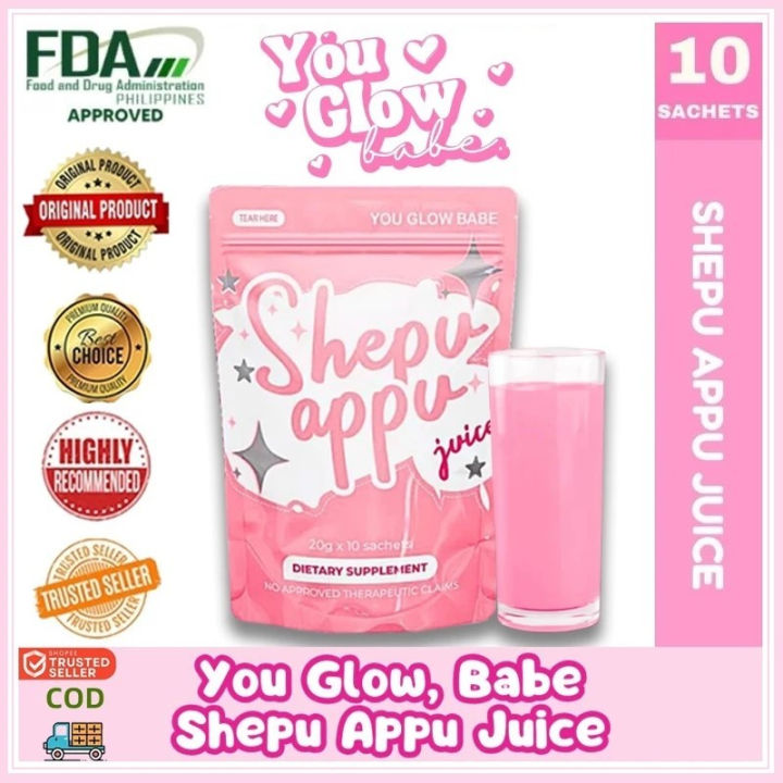 Shepu Appu Juice Drink | Collagen Glutathione Whitening Edible Supplement  Multi-Pack Edible Powder Glutathione Skin Brightening No Video No Return  Warranty - Lazada | Lazada PH