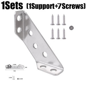 SWEET【Free screw】Thickened Bed Angle Code Three Sides Fixed 90° Right Angle Iron Left And Right Hanging Cabinet Corner Brace