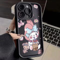MHKEID Casing Hp OPPO A18 A38 A2x Case pola sanrio desain baru perlindungan Kesing lensa kamera genggam silikon Softcase. 
