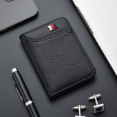 Mens Slim Card Holder - Ultra-Thin RFID Wallet Multi-Functional for Credit Cards & Drivers License