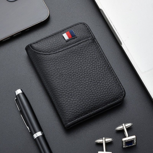 Mens Slim Card Holder - Ultra-Thin RFID Wallet Multi-Functional for Credit Cards & Drivers License