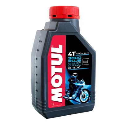 Dầu nhớt MOTUL 3000 PLUS 20W50 1L ( Bán Tổng Hợp ) SJ MA2 dành cho xe số - dầu nhớt Motul chính hãng