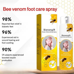 💕Bee Venom Foot Care Spray Foot Odor Foot Sweat Itchy Feet Antibacterial Foot Peeling Athletes Foot Cream Antifungal Athletes Foot Medicine Spray足部护理喷雾
