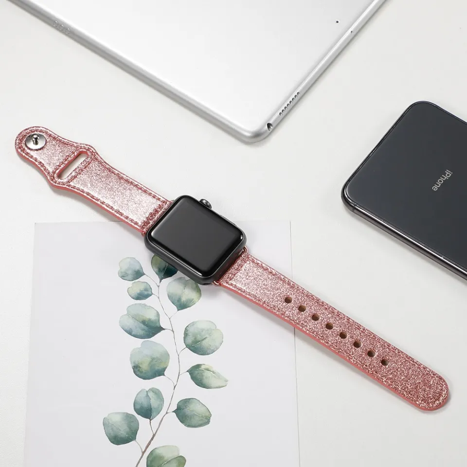 Leather Strap for Apple Watch Band 49mm 45mm 44mm 41mm 40mm Correa