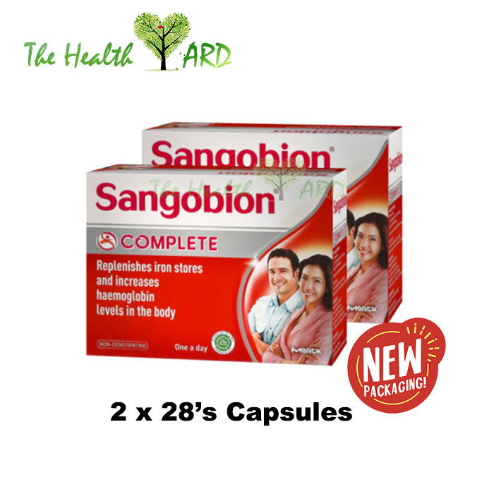 Sangobion Capsules 2x28's / 100's Lazada