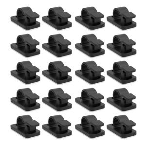 20 gói kẹp dây cáp điện thoại selfadhesive dây chủ sở hữu Cáp quản lý kẹp cáp lý tưởng cho văn phòng nhà cửa và sinh viên sử dụng