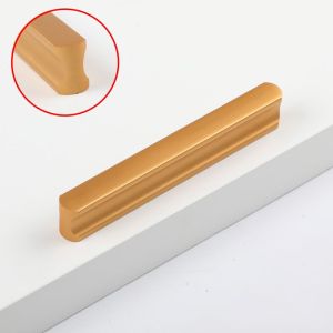 12 15 21 34cm Gagang Emas Pintu Modern 20cm 30cm Golden Handle Laci Lemari Mewah
