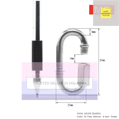 Heavy Duty High Quality Stainless Steel SUS 304 Quick Connection Screw Lock Climbing Gear Carabiner Quick Links Hook Lock Joint Snap Hook