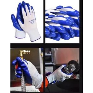 {Compo 24 đôi Găng Tay} Mang Đến Sự Thoải Mái Và An Toàn Cho Người Lao Động Lao Động Phủ Sơn Xanh