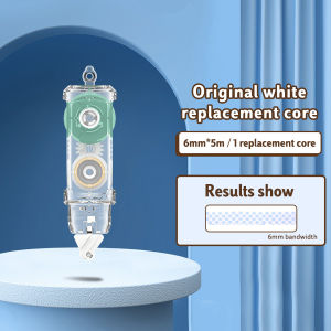 6MM Cartoon Dot Glue Refillable  Double Sided  Adhesive Runner Roller with 360° Rotatable TipCute Dots Glue Tape Press type Erasable Portable Glue Pen School Office