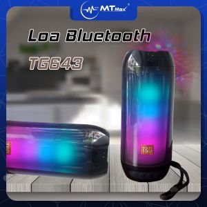 Loa Bluetooth di động TG643 nghe nhạc đèn Led Nháy theo nhạc nhiều màu sắc nhỏ gọn tiện lợi âm thanh siêu hay