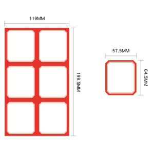 【Pharaoh🎀COD】Tulisan Tangan Kosong Self-adhesive Label Harga Stiker Nama Sekolah Klasifikasi Produk Menulis Stiker Nama Self-adhesive
