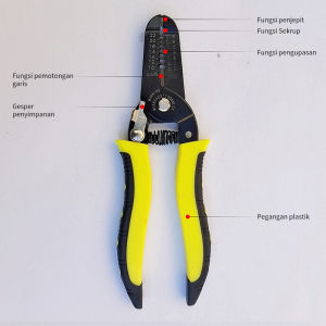 Tang Multifungsi 25 in 1 - Potong Kupas Crimping Kabel Listrik - Alat Pratukang & Perlengkapan Service tang potong kabel