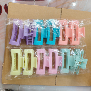 Kẹp Tóc Nhựa Hình Vuông Phong Cách Hàn Quốc Thời Trang Cho Nữ Xinh Xắn Nhìu Màu Sắc .