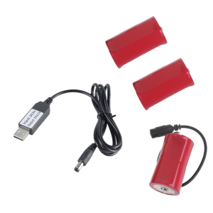 1 Set Fake Elimination USB 5V2A Power Supply Adapter Cable Wire Cord to Replace for 3x1.5V LR20 D LR20
