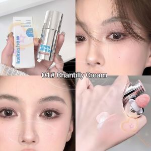 Kaka Show Long-Lasting Liquid Blush: Waterproof And Sweatproof Brightens Skin Tone Easy To Blend Natural Cream Blush Korean-Style Dewy Finish.