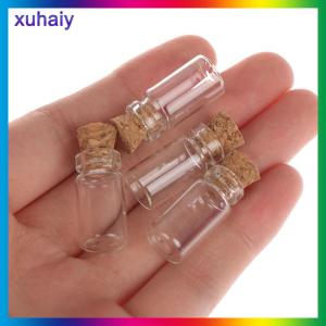 xuhaiy โหลขวดแก้วขนาดเล็กสำหรับบ้านตุ๊กตา1:12 10ชิ้นที่เก็บอาหารอุปกรณ์ครัว