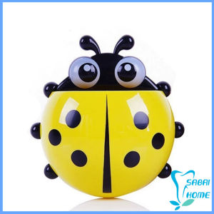 Easy ที่เก็บแปรงสีฟัน ที่วางแปรงสีฟันลายเต่าทอง การออกแบบติดผนังแบบไม่มีรูพรุน toothbrush holder