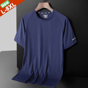 Hot Sale 6XL 7XL 8XL Summer T-Shirts Men Clothing Male Raglan Sleeves Tshirt Plus Size 5XL Tee Shirts Big Fat Man Sport Top Tees