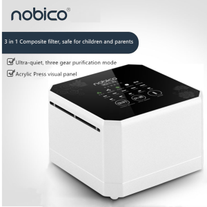 Nobico J008 Small Desktop Air Purifier Bedroom Silent Purifier Ozone Ionizer for home office