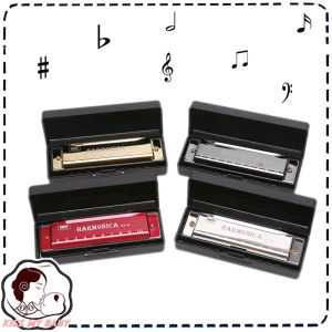 Miwayer 10 Hole C Key Diatonic Harmonica Blues Harp with Case for Beginner Kids Students