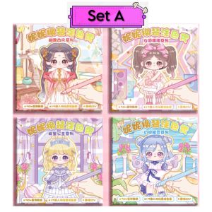 Set 4เล่ม สมุดระบายสี สมุดสติ๊กเกอร์แต่งหน้าเจ้าหญิง สมุดสติ๊กเกอร์แต่งตัวเจ้าหญิง สมุดสติ๊กเกอร์เจ้าหญิง สมุดระบายสีเจ้าหญิง
