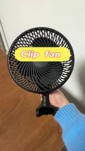 Electric Oscillating Clip Fan 360 Degree Cooling Wall Desk Hanging Fan 10 Speed Adjustable For Indoor Outdoor Cooling