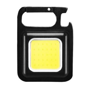PANE5 Waterproof 1PC High Power Portable Keychain Corkscrew USB Rechargeable Pocket Work Light Flashlight Pocket Clip Climbing Lantern Flash Light