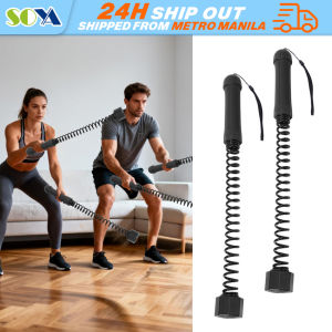 Battle Ropes Spring Bar Exercise Training Ropes Aluminum Alloy Fitness Cords Gear for Office Home Gym Workout