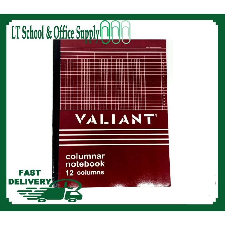 2024 Valiant Columnar Notebook Record Book Journal Ledger Cash Notebook