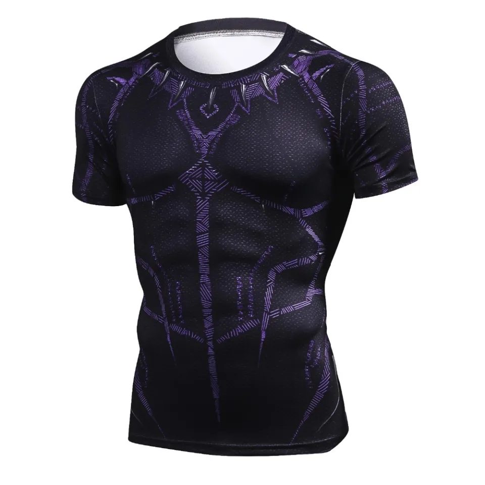 Black Panther Compression T shirts Men Short Sleeve T shirt Summer Fashion Casual Sportswear Fitness Clothing Lazada