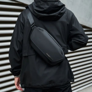 MATE ELAN Urban Business Thin Crossbody Shoulder Bag Men Fashion Waterproof Waist Fanny Pack Chest Bags Black Best iPad Bumbag2026