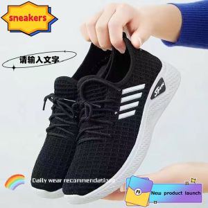 Soft lightweight and high appearance womens sports shoes in black and pink are available in two colors: soft comfortable daily walking tourism and breathable