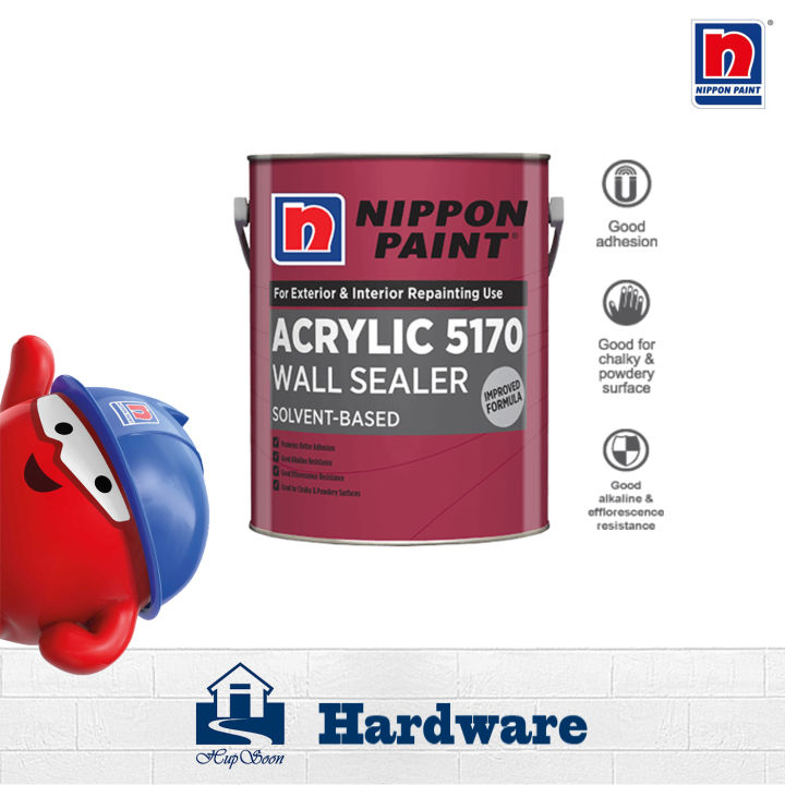 5L / 20L Nippon Paint Acrylic 5170 Wall Sealer SolventBased Exterior