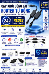 CÁP RESET NGUỒN ROUTER TỰ ĐỘNG AUTO REBOOT 24H CHỐNG TREO WIFI | COMBO 2 DÂY | DÂY RESET MODEM