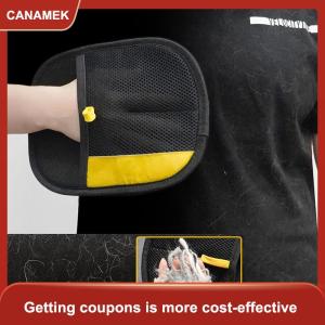 【CANAMEK 】 Pet Hair Remover Electrostatic Glove Pets Grooming Gloves High-Efficiency Pets Hairs Removal Gloves Cat Hairs Removal Tool