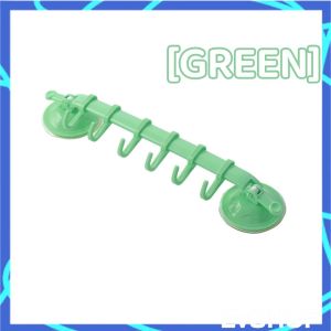 6 Row Hook Adjustable Lock Type Strong Suction Cup Hook Seamless Kitchen Wall Hanging Bathroom Towel Hanger Holder